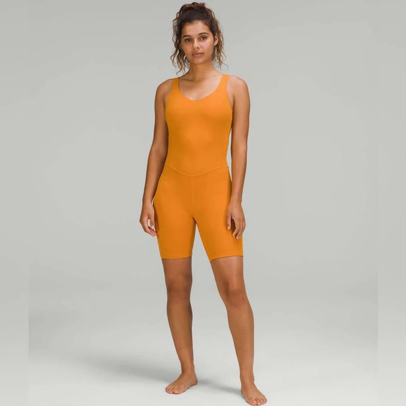 Lululemon Align Onesie 8" in Autumn Orange size: 6 - Picture 1 of 6